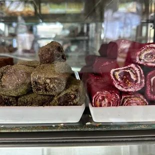 Turkish delight, strawberry pistachio on the right