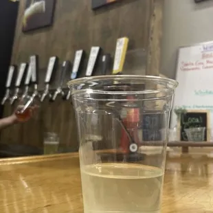 Lemonade seltzer, which really tastes like lemonade!