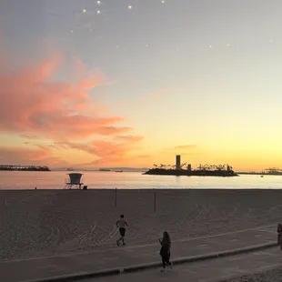 View at dusk