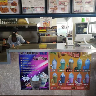 a menu for a coffee shop