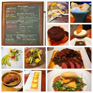 a variety of food items