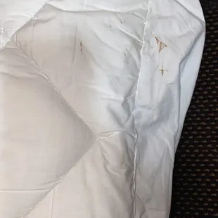 Dirty mattress cover