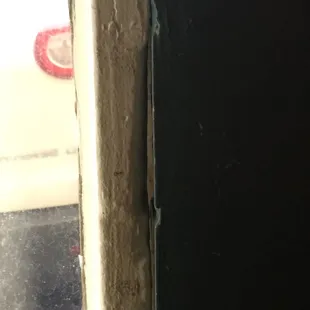 Crack in door frames allow for  low-budget air conditioning