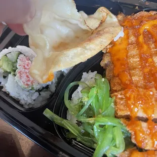 No filling in the potstickers