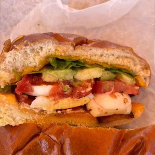 BEC breakfast sandwich