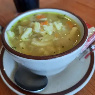 Chicken noodles soup