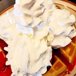 food, waffles