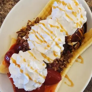 waffles, food