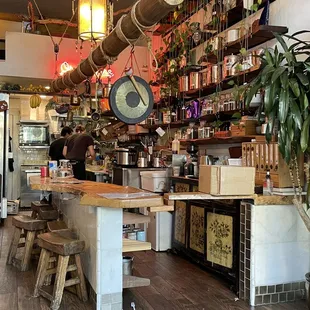 interior, sushi and sashimi