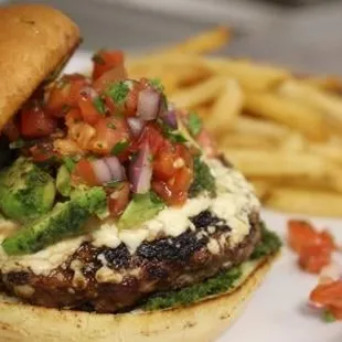 Chili Burger available at Stadium Sports Bar &amp; Grill