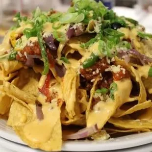 Nachos piled high at Stadium Sports Bar &amp; Grill