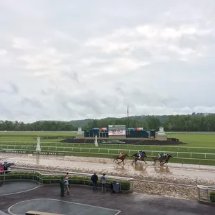 Rainy day at the track