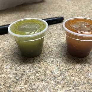 Two tiny cups of salsa per pound of meat. You want more? You pay for it.