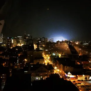 Night time view of bmore