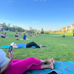 Give us a summer to remember by closing it out with yoga in the park. Big thanks to RidgeGate Community for putting this on.