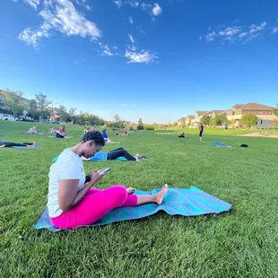 This kind of view is the exact poem I would write about my love for summer, sunsets and yoga.