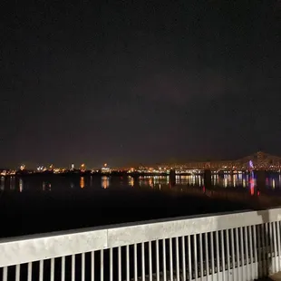 the lights of the city at night