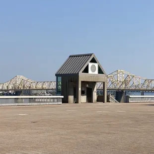 a bridge and a building