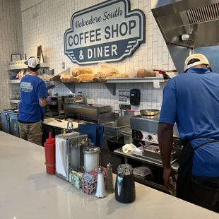 Anthony and Floyd preparing breakfast