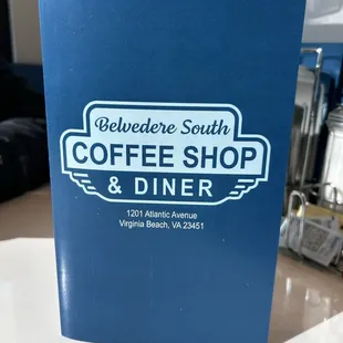 Menu cover