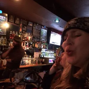 My friend singing "stairway to heaven" at the bar. Enough said