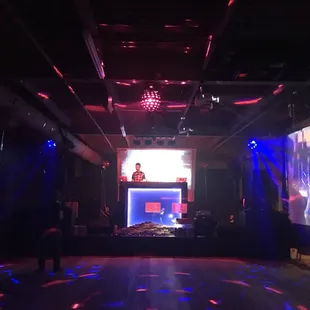 Dance floor and stage