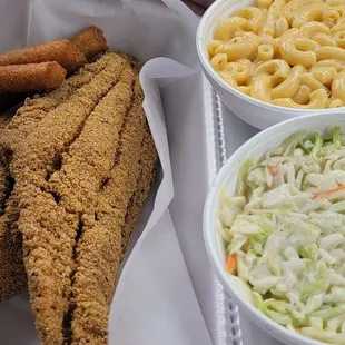 2pc fish and 2 sides