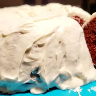 Red Velvet Bundt Cake w/ real Whipped Frosting