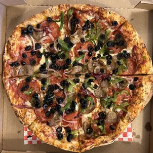 Supreme Thin Crust Pizza