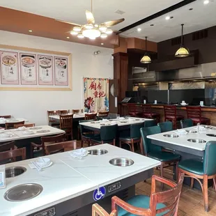 interior, sushi and sashimi