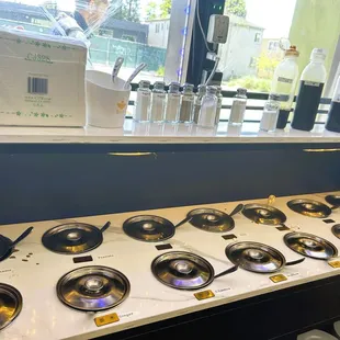 Condiments and Sauce Bar