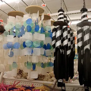 Wind chimes galore, which will you choose? Capiz or bamboo Hatteras?