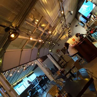 the interior of the restaurant