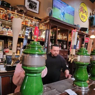 At the bar