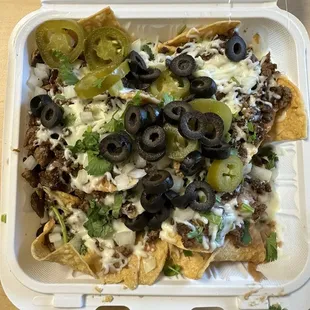 Carne asada nachos