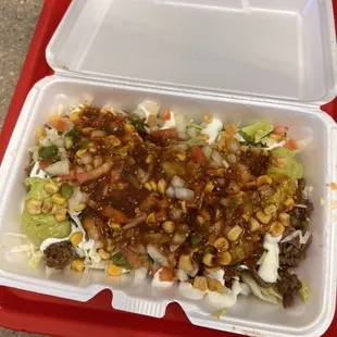 Carne asada in a bowl