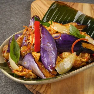 Spicy Eggplant &amp; Basil
