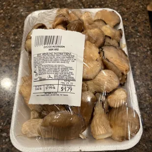 a package of mushrooms