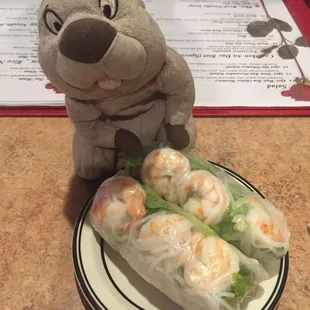 Steam Shrimp Rolls
