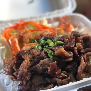 Vermicelli with BBQ Pork