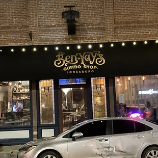 front of restaurant