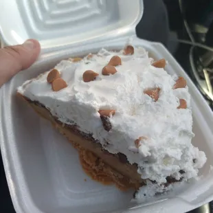 Peanut butter chocolate pie