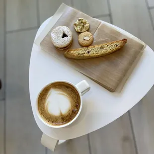 Cafe Latte, Biscotti, cookies