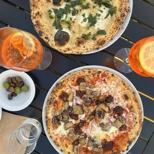 Fried Sage Pizza Nduja and Eggplant Pizza