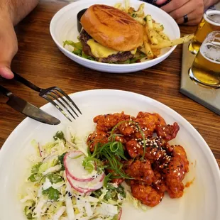 Gochujang fried chicken &amp; burger!