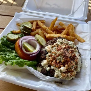 Black &amp; Bleu Burger