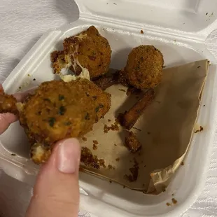 Fried cheese