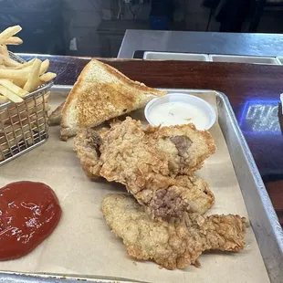 Steak Fingers and skinny fries