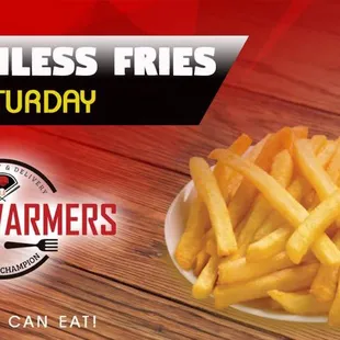 a plate of french fries