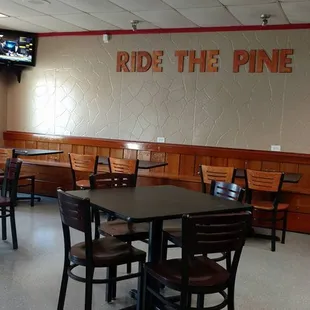 tables and chairs